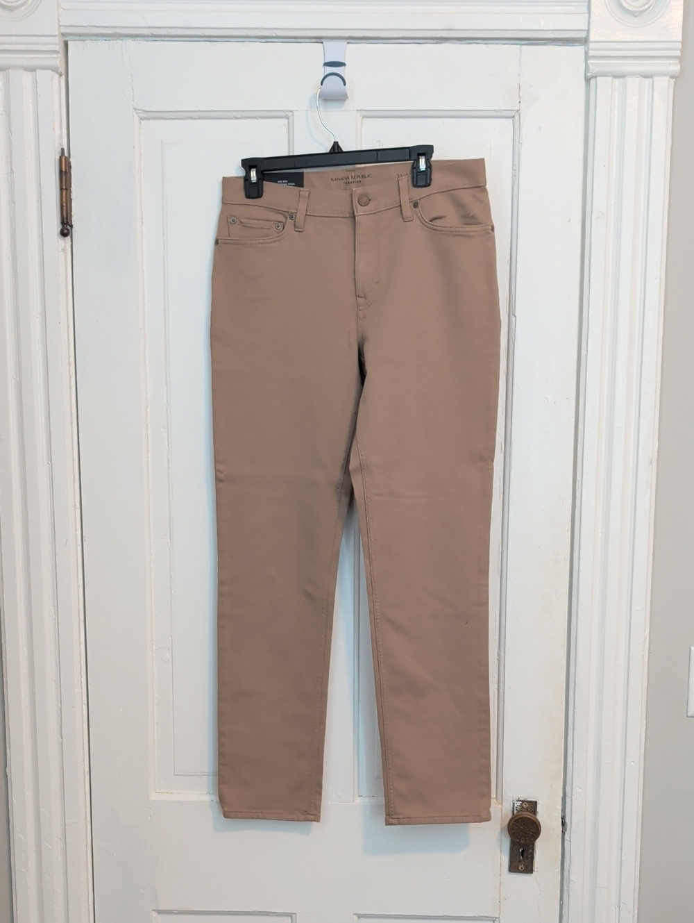 Banana Republic Slim Stretch Jeans in Tan